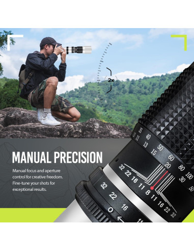 Teleobjetivo Manual 500mm/1000mm f/8 BM Premium para Canon