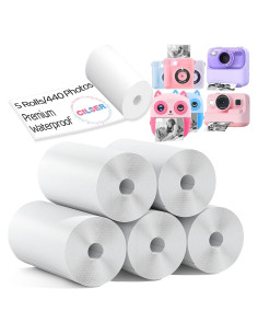 Papel Térmico CILSER para Cámara Infantil - 5 Rollos 57x25mm