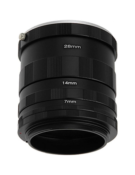 Juego de tubos de extensión Fotodiox para cámaras Sony A-Mount Juego de tubos de extensión Fotodiox para cámaras Sony A-Mount