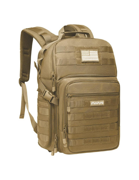 Mochila Táctica para Cámara MOSISO Caqui con Compartimento para Laptop Mochila Táctica para Cámara MOSISO Caqui con Compartimento para Laptop