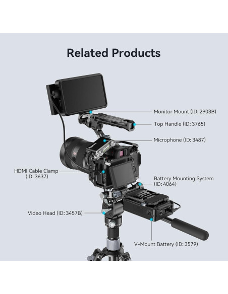 Jaula para Cámara Sony A7RIII A7III A7M3 SmallRig 2087 Jaula para Cámara Sony A7RIII A7III A7M3 SmallRig 2087