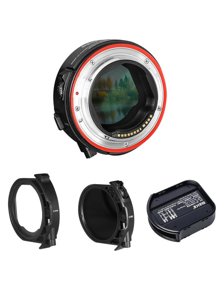 Adaptador Meike MK-EFTR-C con Filtros VND y UV para Canon Adaptador Meike MK-EFTR-C con Filtros VND y UV para Canon