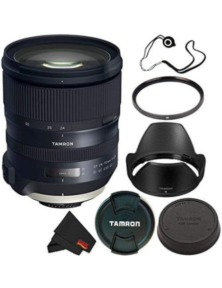 Lente Tamron SP 24-70mm f/2.8 Di VC USD G2 para Nikon F + Filtro UV 82mm Lente Tamron SP 24-70mm f/2.8 Di VC USD G2 para Nikon F + Filtro UV 82mm