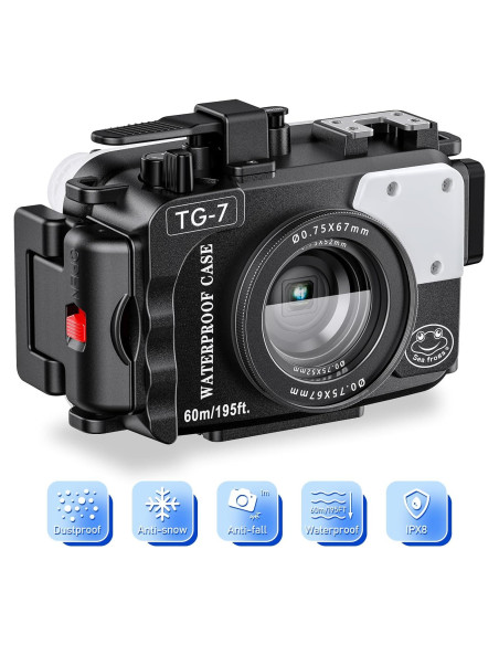 Carcasa Submarina Seafrogs para Cámara Olympus TG-7 60m Carcasa Submarina Seafrogs para Cámara Olympus TG-7 60m