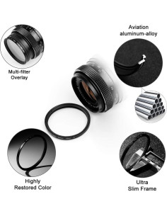 Juego de Filtros Estrella 55mm X-SweetDream 3 Piezas + Tapa 2