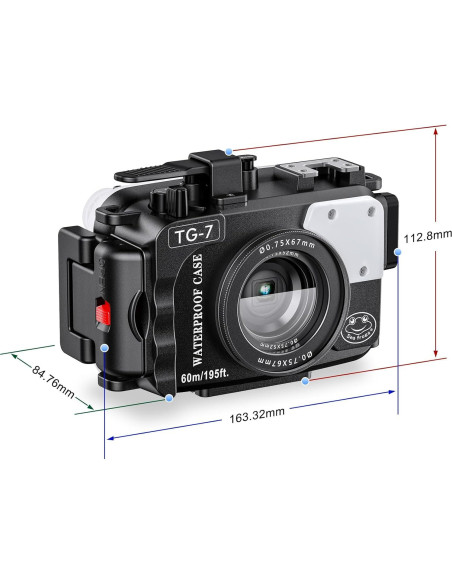 Carcasa Submarina Seafrogs para Cámara Olympus TG-7 60m Carcasa Submarina Seafrogs para Cámara Olympus TG-7 60m