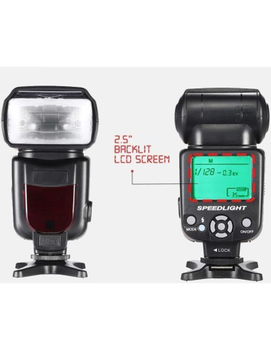 Flash Speedlite Digital Nc ALT-95CN-989 para Nikon D7500