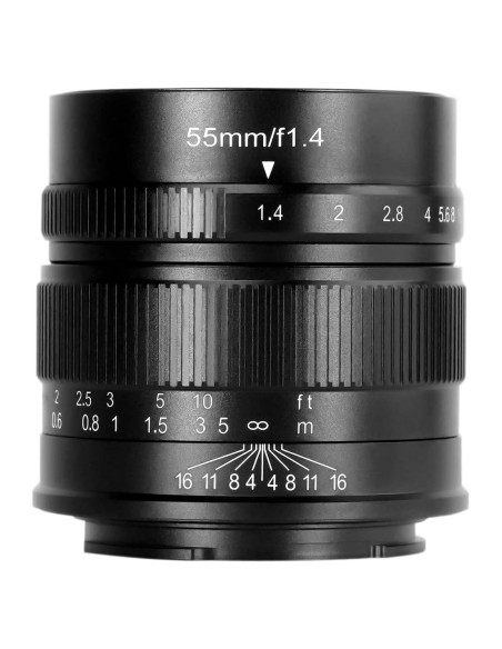 Lente 7artisans 55mm F1.4 APS-C Montura M4/3 Enfoque Manual Lente 7artisans 55mm F1.4 APS-C Montura M4/3 Enfoque Manual