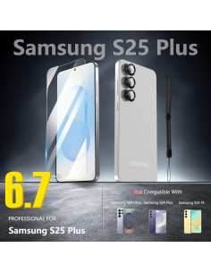 Protector de Pantalla y Lente Korecase para Samsung Galaxy S25 Plus 9H 2