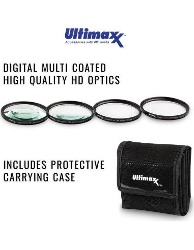 Kit de Filtros Macro Acercamiento HD Ultimaxx 5 Piezas 49mm