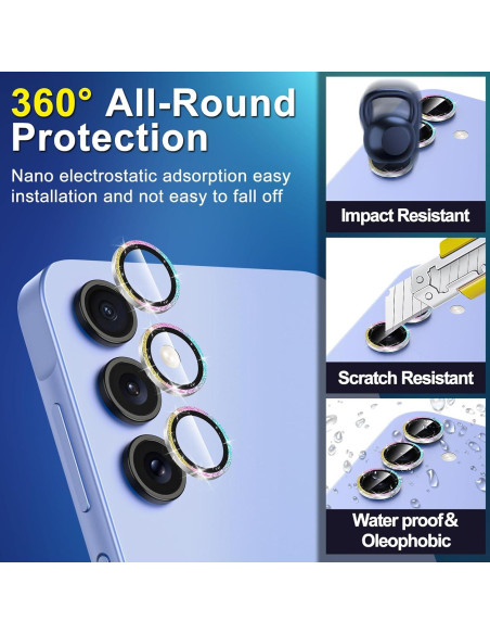 Protector de Lente de Cámara para Samsung Galaxy A35 5G - Vidrio Templado HD Protector de Lente de Cámara para Samsung Galaxy A35 5G - Vidrio Templado HD