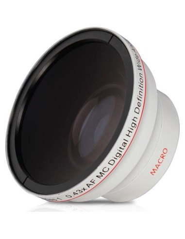 Lente Gran Angular 0.43X Vivitar 67mm HiDef Blanco