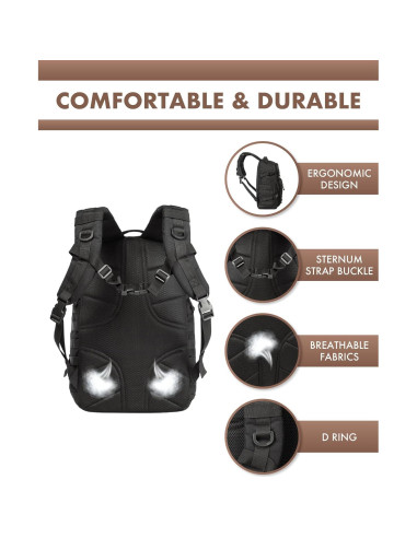 Mochila Táctica Trailkicker 35L Negra para Portátil