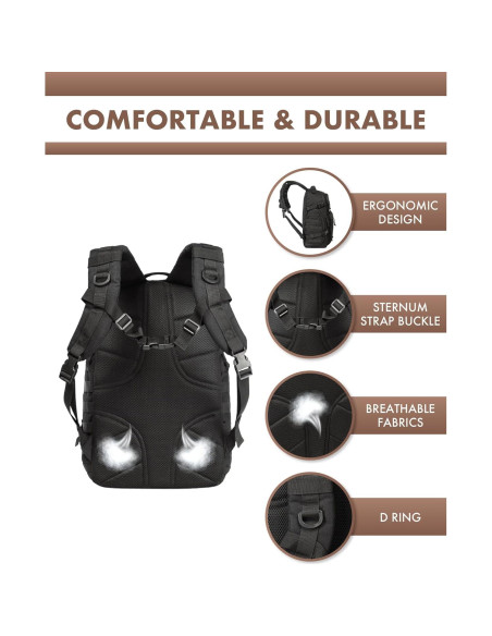 Mochila Táctica Trailkicker 35L Negra para Portátil Mochila Táctica Trailkicker 35L Negra para Portátil