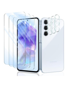 Protector de Pantalla y Lente para Samsung Galaxy A55 - 3 Piezas