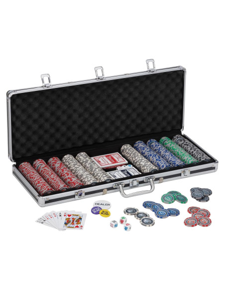 Set de Fichas de Póker Fat Cat 500 Fichas Claytec Estuche Set de Fichas de Póker Fat Cat 500 Fichas Claytec Estuche