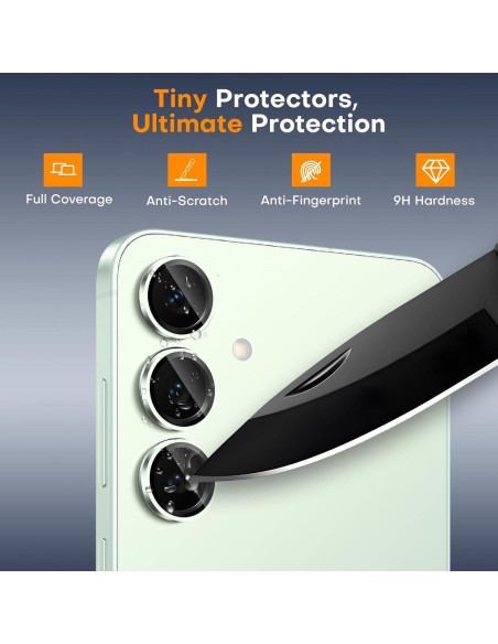 Protector de Lente de Cámara Samsung Galaxy S25 Vidrio Templado Protector de Lente de Cámara Samsung Galaxy S25 Vidrio Templado