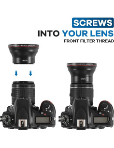 Lente Gran Angular 0.43X 55mm OPTURA HD para Nikon y Sony 2