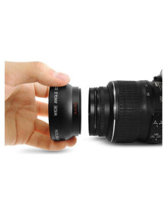 Lente Macro Gran Angular 0.45x 58mm para Nikon D3200 D3100