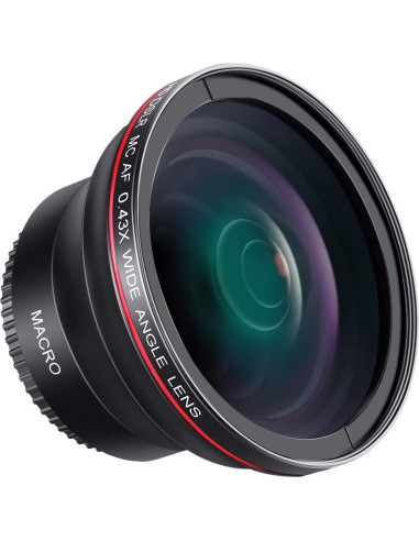 Lente Gran Angular 0.43X 55mm OPTURA HD para Nikon y Sony