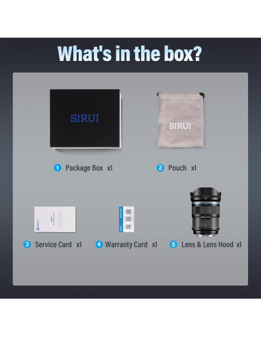 Lente SIRUI Sniper 23mm F1.2 Autofocus APS-C Negro