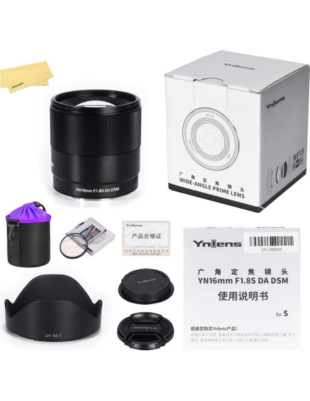 Lente Gran Angular Yongnuo YN16MM F1.8 para Sony E Lente Gran Angular Yongnuo YN16MM F1.8 para Sony E