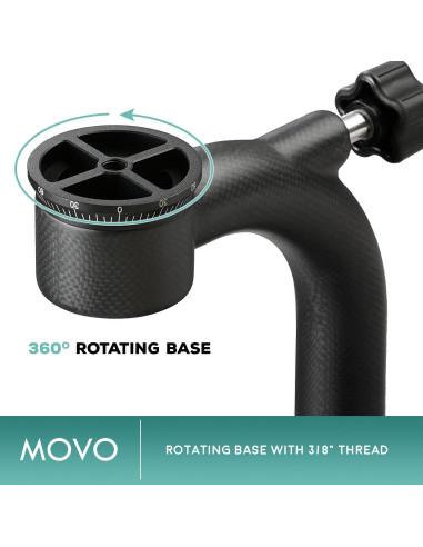 Cabezal de trípode Movo GH800 de fibra de carbono 13.6 kg