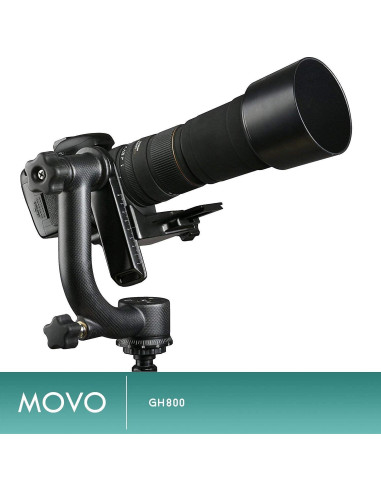 Cabezal de trípode Movo GH800 de fibra de carbono 13.6 kg