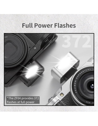 Flash Mini Zeniko ZF08 para Cámara - GN16, 5 Niveles, CCT 6500K