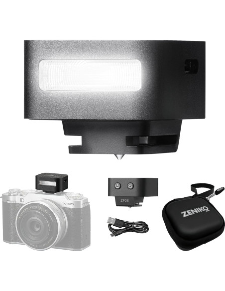 Flash Mini Zeniko ZF08 para Cámara - GN16, 5 Niveles, CCT 6500K Flash Mini Zeniko ZF08 para Cámara - GN16, 5 Niveles, CCT 6500K