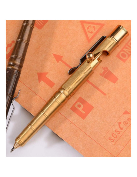 Bolígrafo de Latón Macizo EKLOEN E2080K Negro Retro 13.5cm Bolígrafo de Latón Macizo EKLOEN E2080K Negro Retro 13.5cm