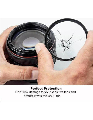 Filtro UV 72MM + Parasol Reversible 72MM OPTURA HD