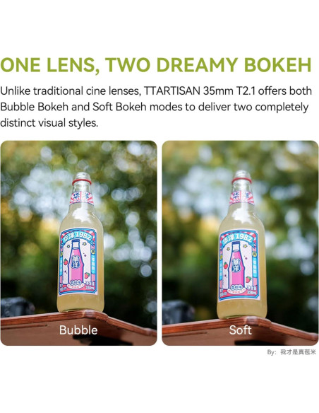 Lente Cine TTArtisan 35mm T2.1 Dual Bokeh para Canon RF Lente Cine TTArtisan 35mm T2.1 Dual Bokeh para Canon RF