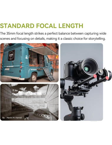 Lente Cine TTArtisan 35mm T2.1 Dual Bokeh para Canon RF