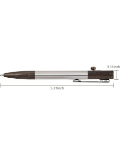 Bolígrafo Smootherpro SP01BK Acero Inoxidable Negro Retro 2