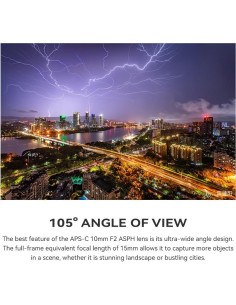 Lente Ultra Gran Angular TTARTISAN 10mm F2 para Canon RF 2