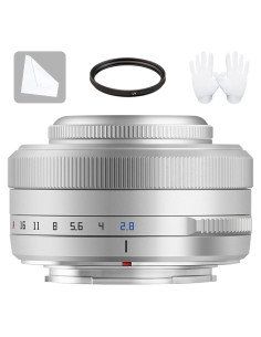 Lente TTArtisan AF 27mm F2.8 para Fujifilm Montura X Plata