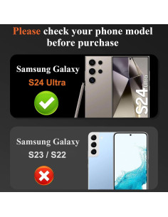 Protector de Lente de Cámara DEERLAMN para Samsung Galaxy S24 Ultra 2