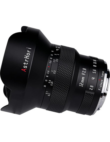 Lente Fisheye AstrHori 12mm F2.8 para Cámara Full Frame