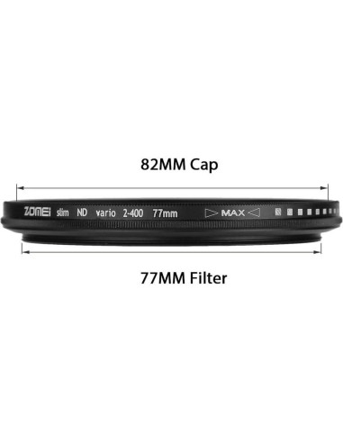 Filtro ND Variable Zomei 77mm Ultra Slim ND2-ND400