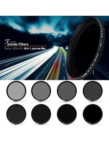 Filtro ND Variable Zomei 77mm Ultra Slim ND2-ND400
