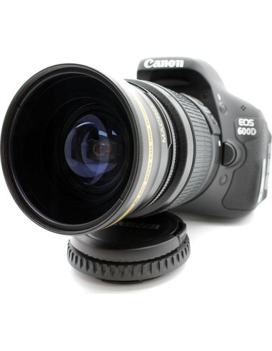Lente Macro Gran Angular 58mm para Canon EOS Rebel T6 T5 T3 SL2 SL1