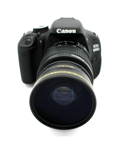 Lente Macro Gran Angular 58mm para Canon EOS Rebel T6 T5 T3 SL2 SL1