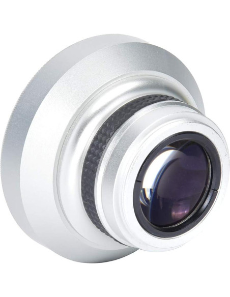 Lente Ojo de Pez Acouto 37mm 0.25X para Cámara - Aluminio Plateado Lente Ojo de Pez Acouto 37mm 0.25X para Cámara - Aluminio Plateado