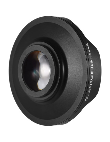 Lente Gran Angular Ojo de Pez Andoer 37mm HD para Videocámaras Lente Gran Angular Ojo de Pez Andoer 37mm HD para Videocámaras