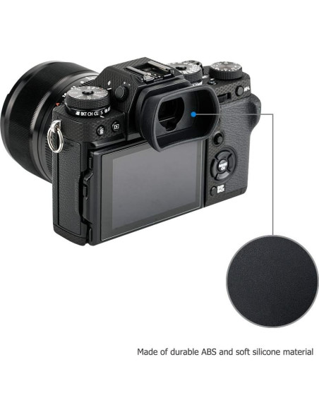 Visera Suave Larga Kiwifotos para Ocular Fujifilm X-T5 X-T4 X-T3 Visera Suave Larga Kiwifotos para Ocular Fujifilm X-T5 X-T4 X-T3