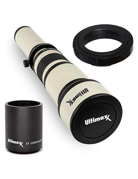 Lente Telefoto Zoom Ultimaxx 650-1300mm para Canon DSLR Lente Telefoto Zoom Ultimaxx 650-1300mm para Canon DSLR