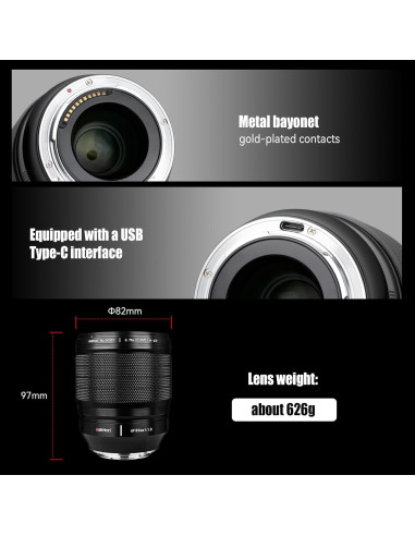 Lente AstrHori 85mm F1.8 Auto para Nikon Z - 1.11 kg
