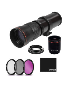 Teleobjetivo Manual HD 420-1600mm f/8.3 para Nikon DSLR