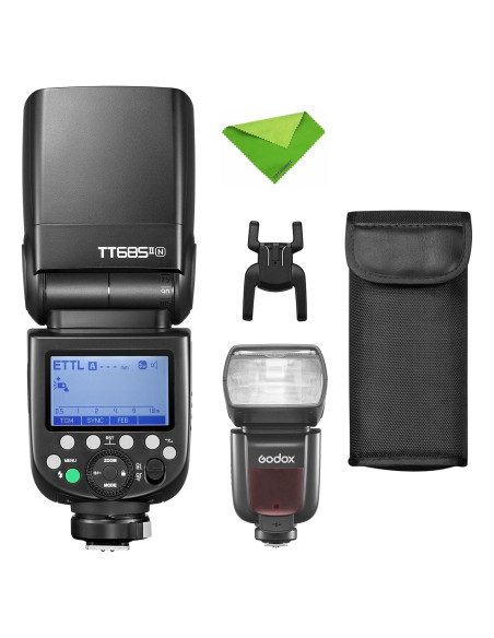 Flash Godox TT685II-N para Nikon, Inalámbrico 2.4G, HSS Flash Godox TT685II-N para Nikon, Inalámbrico 2.4G, HSS